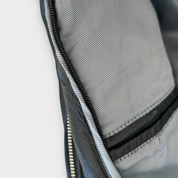 Vintage Wilsons Belted Leather Jacket Black Tie Waist Women's size Medium Edgy - Picture 3 of 14